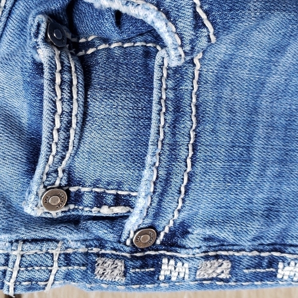 Buckle BKE/Stella Jean 29R Cotton Bl-Blue-L Rise-Bootcut - Picture 4 of 10